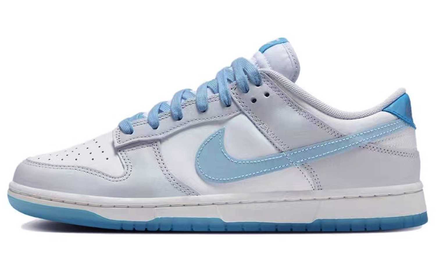 Details for 【訂製球鞋】Nike Dunk Low 夏日海岸 高街 黑豹 穿搭戶外 復古做舊 低幫 板鞋 男女同款 藍白