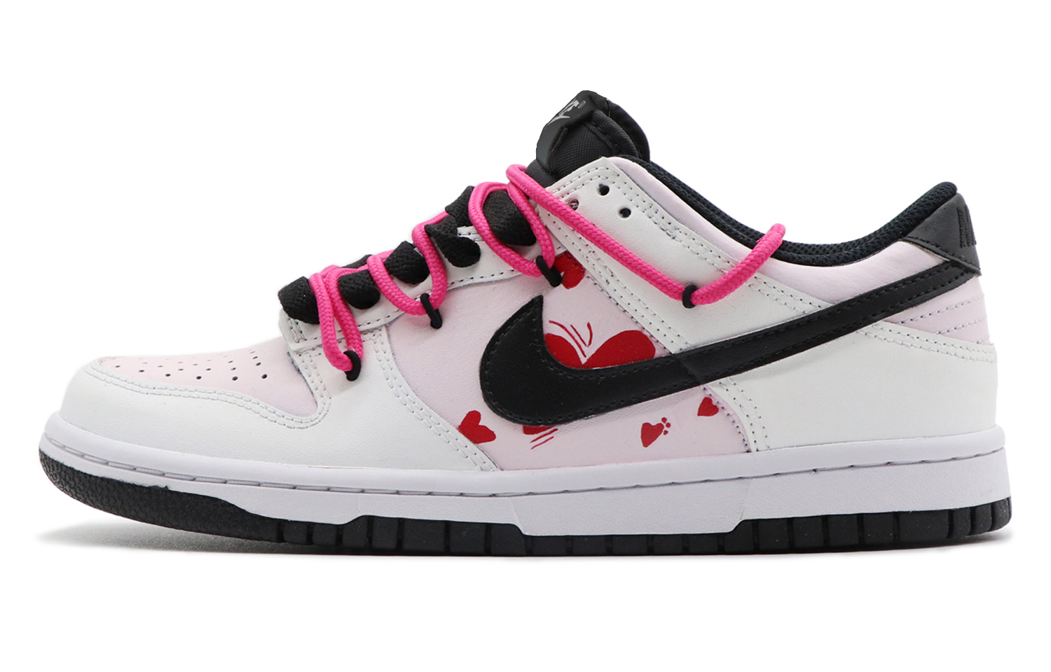 Buy [定制鞋款] 耐克Dunk低帮 '夏末黑白粉' DV0831-002(Team98-男款怦然心动)