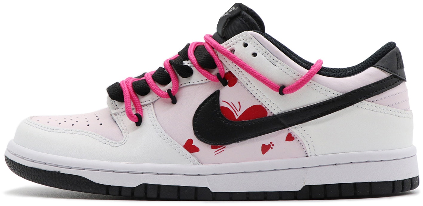 custom-shoes-nike-dunk-low-summer-crush-black-white-pink