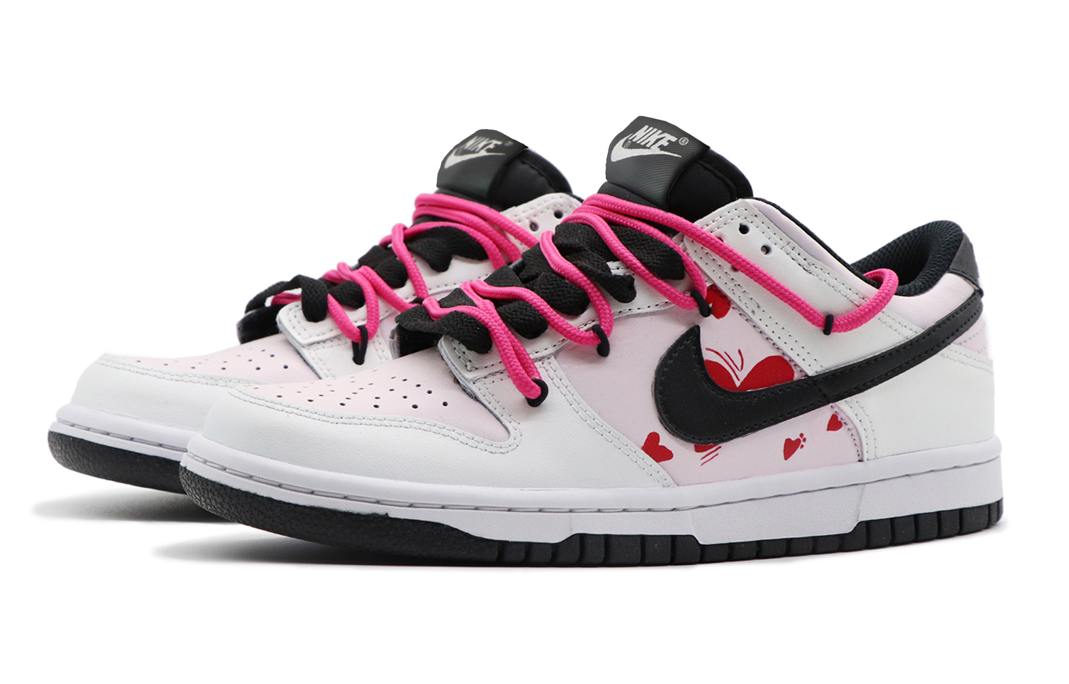 Lookbook [定制鞋款] 耐克Dunk低帮 '夏末黑白粉' DV0831-002(Team98-男款怦然心动)