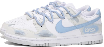 나이키 덩크 로우 '시원한 해체 그레이 블루' (커스텀) DV0831-101(Team59-男款灰蓝五) Lookbook 나이키 덩크 로우 '시원한 해체 그레이 블루' (커스텀) DV0831-101(Team59-男款灰蓝五)