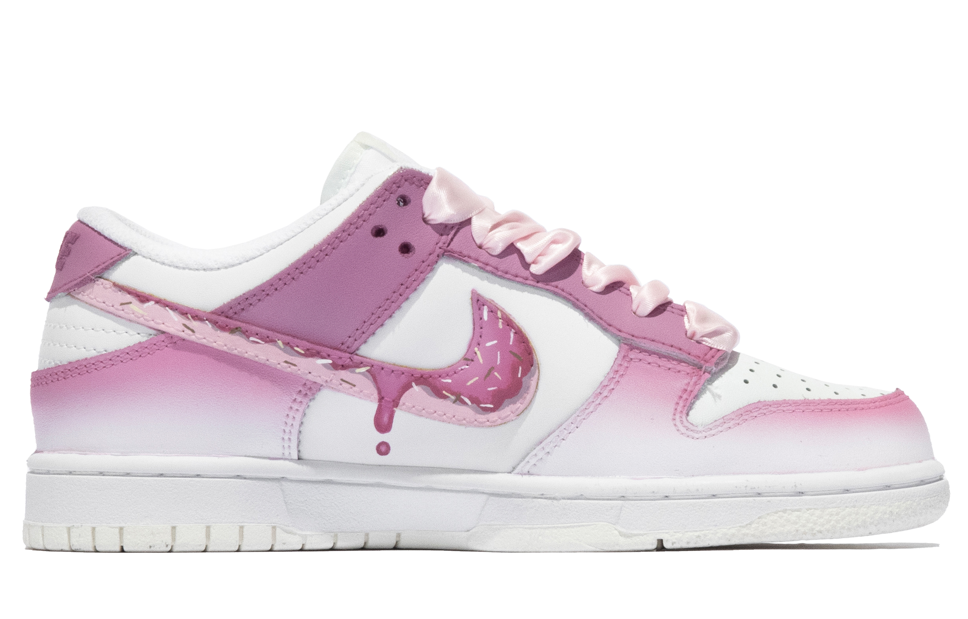 Order ナイキダンクロー「サマーデザートピンクホワイト」カスタムシューズ DH9765-100(TeamM-女款夏日甜点S-BOX)
