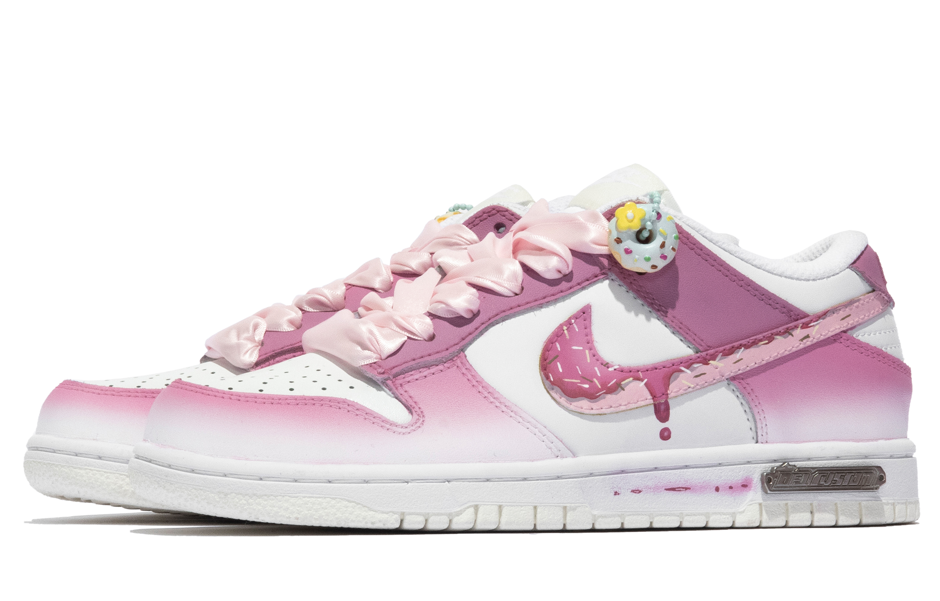 Lookbook ナイキダンクロー「サマーデザートピンクホワイト」カスタムシューズ DH9765-100(TeamM-女款夏日甜点S-BOX)