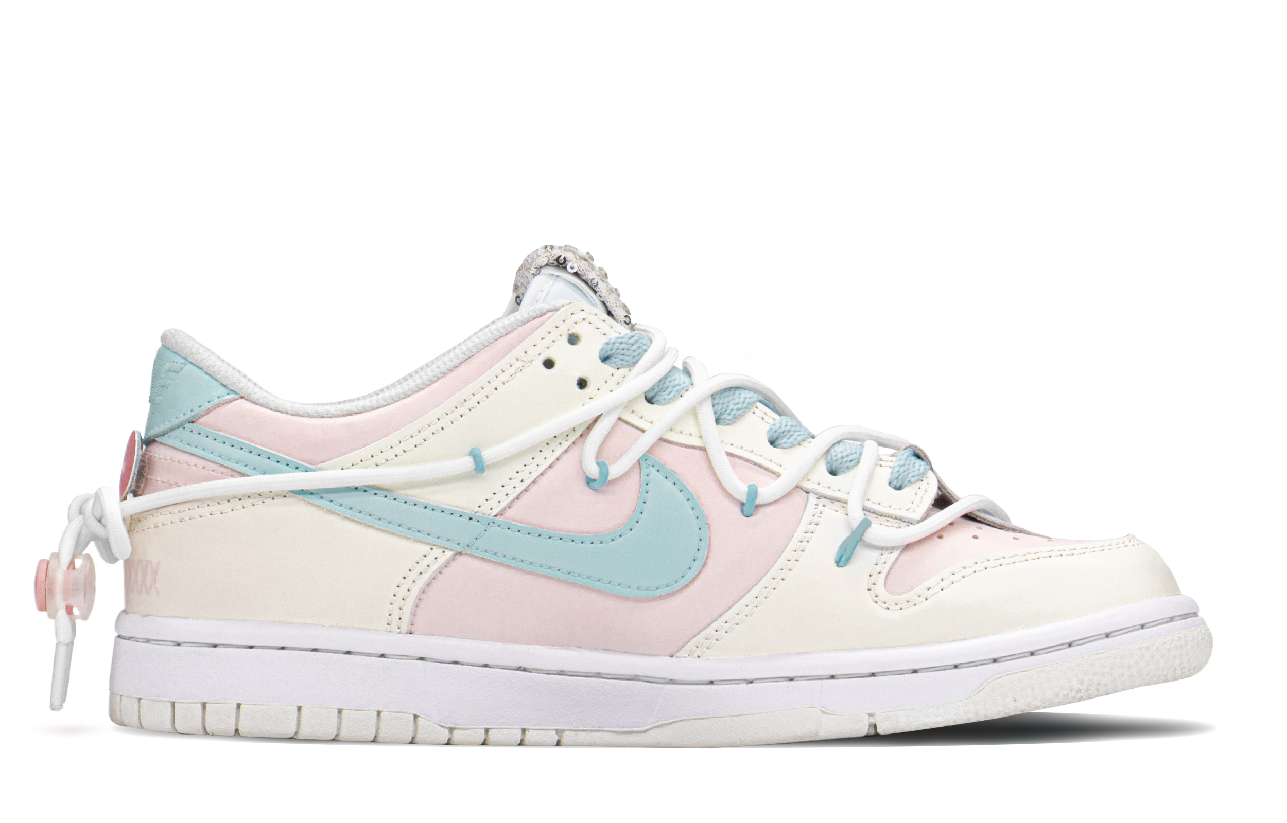 Lookbook 【カスタムシューズ】ナイキ ダンク ロー「サマーフェアリーピンクブルー」 DH9765-100(TeamA-DK心语告白)