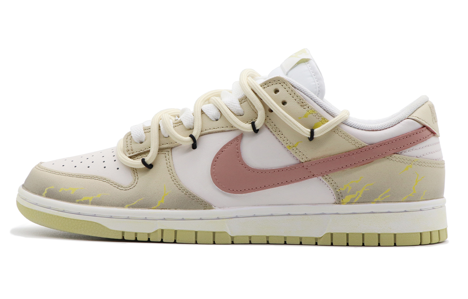 Buy [Kasut Rekaan] Nike Dunk Low 'Hadiah Musim Panas Kuning Putih Merah' DV0833-100(Team98-男款甘霖)