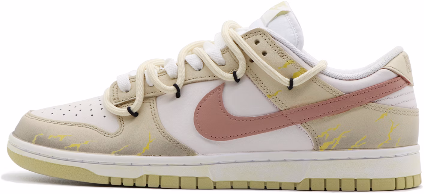 custom-shoes-nike-dunk-low-summer-gift-yellow-white-red