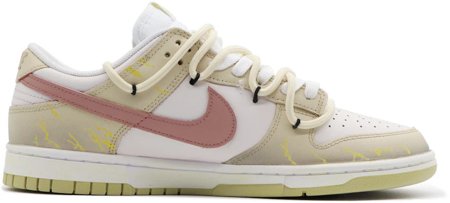 【訂製球鞋】 Nike Dunk Low 夏日巧禮 甘霖 復古 百搭 低筒 板鞋 男款 黃白紅 Order 【訂製球鞋】 Nike Dunk Low 夏日巧禮 甘霖 復古 百搭 低筒 板鞋 男款 黃白紅