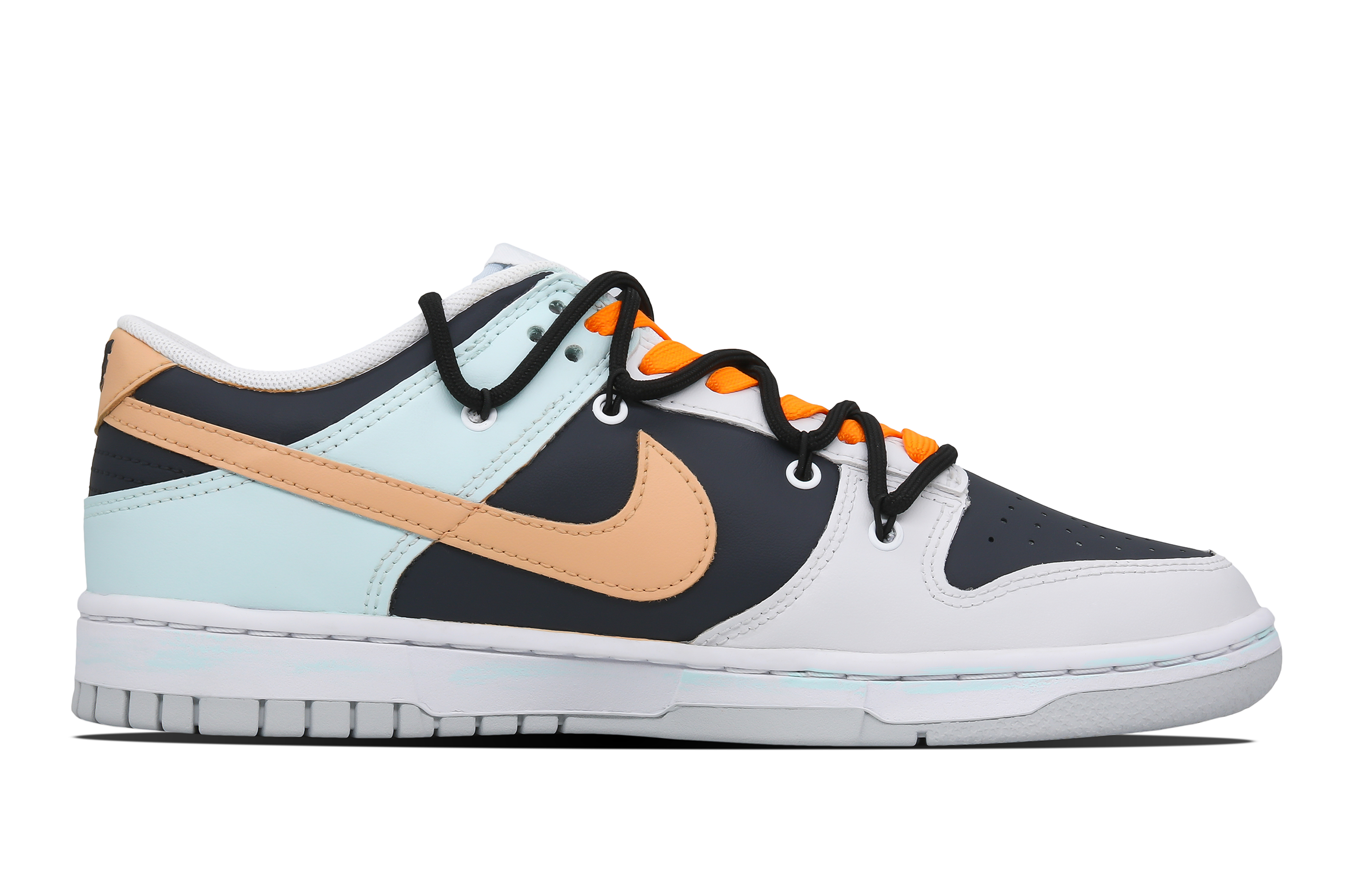 Order [Kasut Custom] Nike Dunk Low 'Summer Graffiti Hitam Jingga' DV0831-101(Team78-男款初夏艺术家)