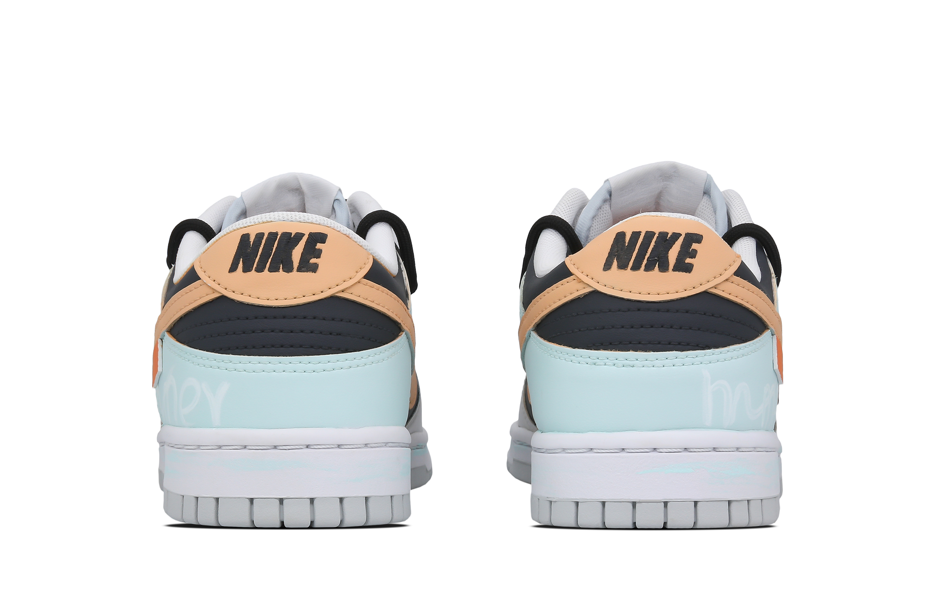 Shop [Kasut Custom] Nike Dunk Low 'Summer Graffiti Hitam Jingga' DV0831-101(Team78-男款初夏艺术家)