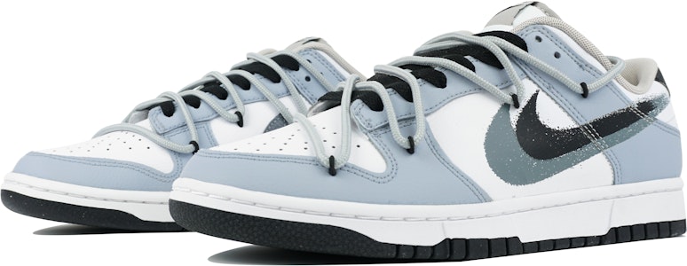 【定製球鞋】【現貨】Nike Dunk Low 久制 海鹽汽水 夏日 冰藍 雙勾 雙層Swoosh 低幫 板鞋 男款 白藍 Lookbook 【定製球鞋】【現貨】Nike Dunk Low 久制 海鹽汽水 夏日 冰藍 雙勾 雙層Swoosh 低幫 板鞋 男款 白藍