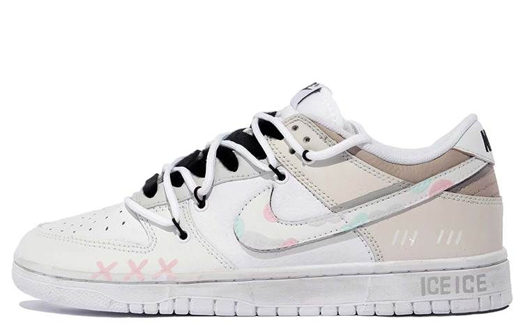 Buy [定制鞋款] 耐克 Dunk Low '夏日冰淇淋棕粉白' DJ6188-101(TeamM-男款夏日冰激凌xhzz)