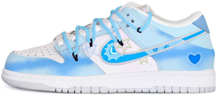 custom-shoes-nike-dunk-low-summer-ice-star-deconstructed-white-blue