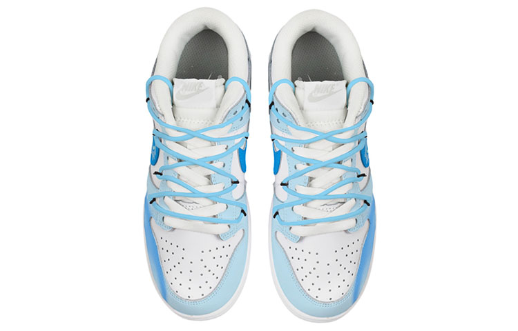 Shop [定制鞋] 耐克Dunk Low '夏日冰星 解构白蓝' DV0831-101(TeamD-男款夏日冰星)
