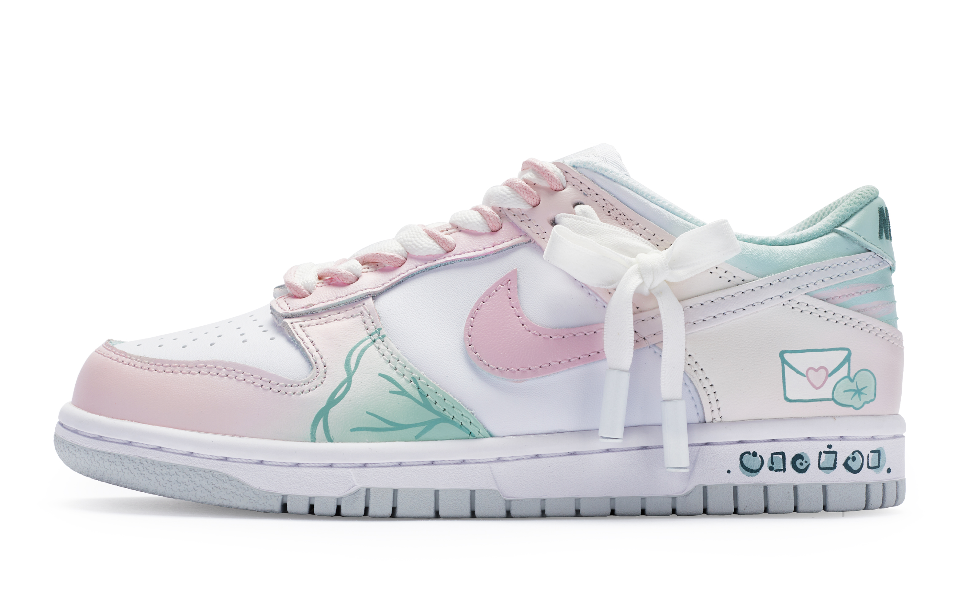 Buy Zapatillas Nike Dunk Low 'Verano Letras - Nudo Mariposa' DH9765-102(Team80-女款夏日来信白绿粉)