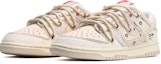 Lookbook 【訂製球鞋】Nike Dunk Low 復古風 夏日清爽 愛心情書 低筒 板鞋 男女同款 米白粉
