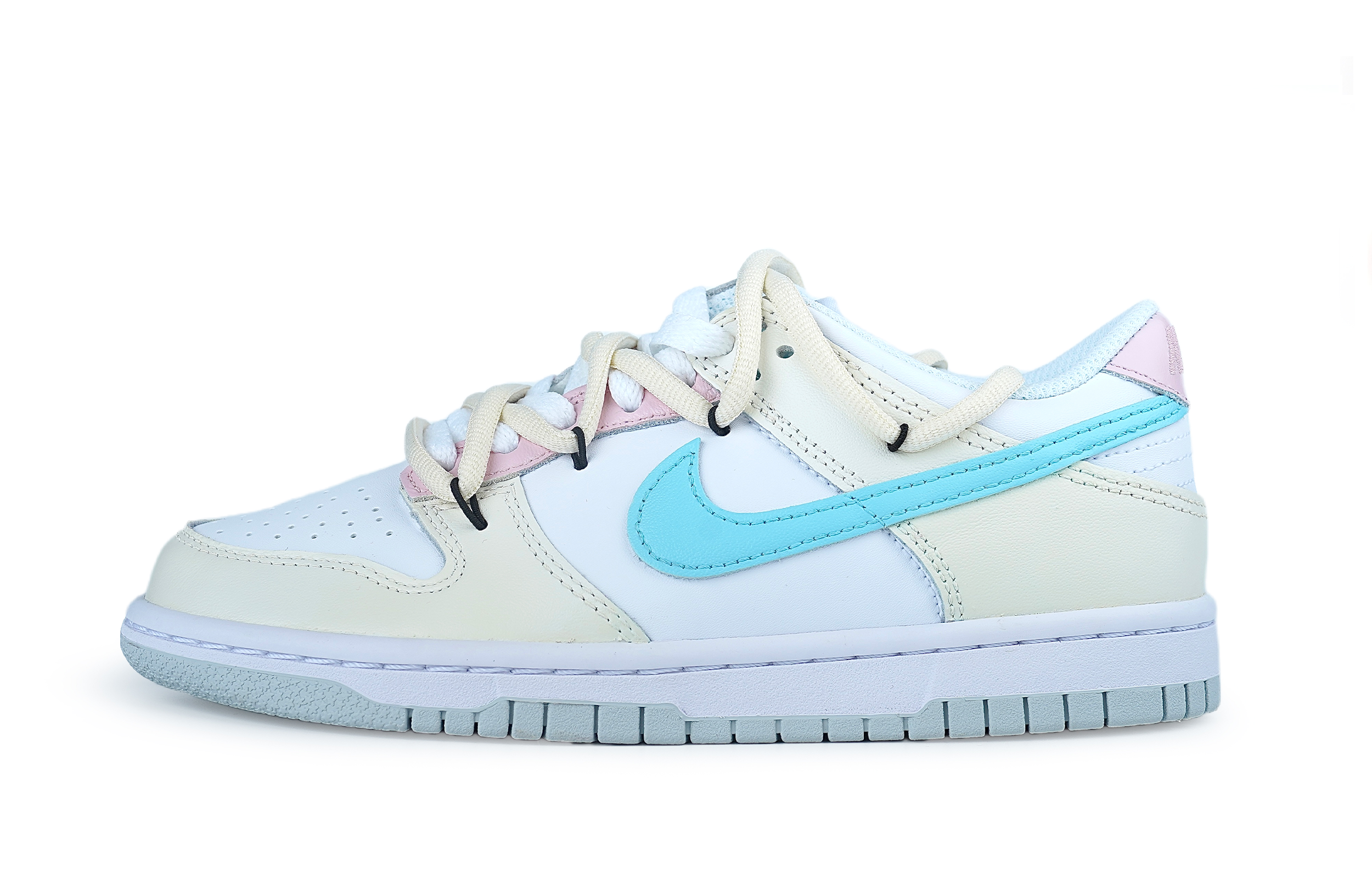 Buy [Sepatu Kustom] Nike Dunk Low 'Summer Marshmallow Deconstructed' DH9765-102(Team86-夏日棉花糖)