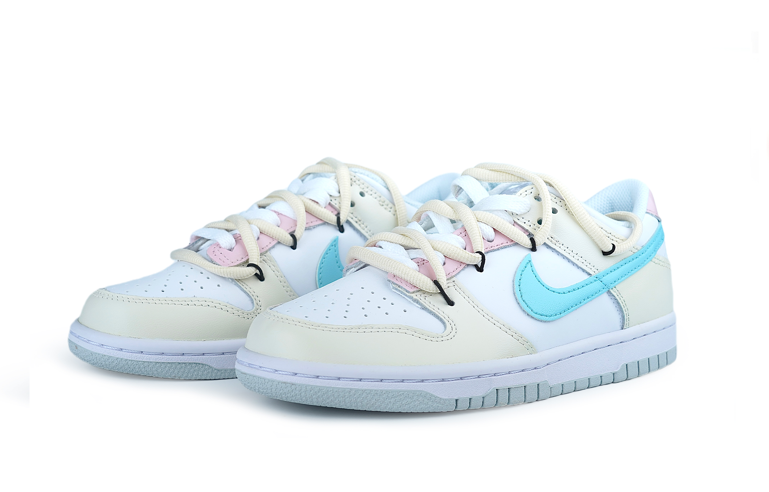 Lookbook [Sepatu Kustom] Nike Dunk Low 'Summer Marshmallow Deconstructed' DH9765-102(Team86-夏日棉花糖)