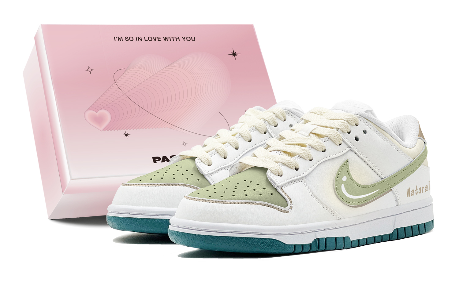 Buy [Kasut Custom] Nike Dunk Low 'Summer Melon' FD9911-101(TeamS-清新简约S-BOX)