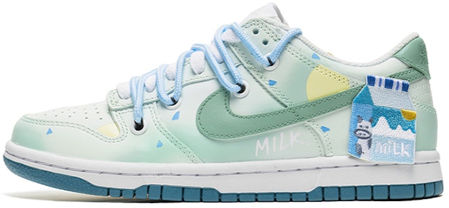 カスタムDunk Low 夏ミルク刺繍 白緑 (Kasutamu Dunk Low Natsu Miruku Shishū Shiro Midori) FD9911-101(TeamB-女款牛奶刺绣) Buy カスタムDunk Low 夏ミルク刺繍 白緑 (Kasutamu Dunk Low Natsu Miruku Shishū Shiro Midori) FD9911-101(TeamB-女款牛奶刺绣)