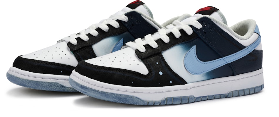 【訂製球鞋】 Nike Dunk Low 811製造 夏夜晚風 氣氛搭配 漸變潑墨 手繪噴繪 防滑 低筒 滑板鞋 男款 黑白藍 Lookbook 【訂製球鞋】 Nike Dunk Low 811製造 夏夜晚風 氣氛搭配 漸變潑墨 手繪噴繪 防滑 低筒 滑板鞋 男款 黑白藍