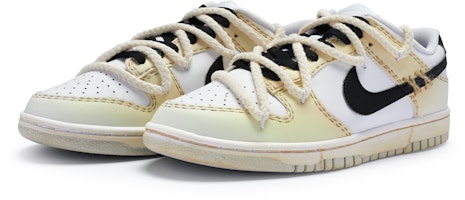 나이키 덩크 로우 '썸머 옥시다이즈드 블랙' (커스텀) DH9765-102(Team80-女款氧化黑复古黄) Lookbook 나이키 덩크 로우 '썸머 옥시다이즈드 블랙' (커스텀) DH9765-102(Team80-女款氧化黑复古黄)