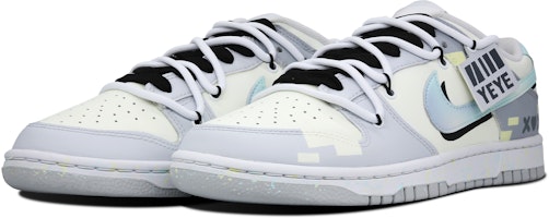 【客製化球鞋】Nike Dunk Low 盛夏狂想 復古解構 嘻哈 像素風 潮流塗鴉 簡約 低筒板鞋 男款 米灰 Lookbook 【客製化球鞋】Nike Dunk Low 盛夏狂想 復古解構 嘻哈 像素風 潮流塗鴉 簡約 低筒板鞋 男款 米灰