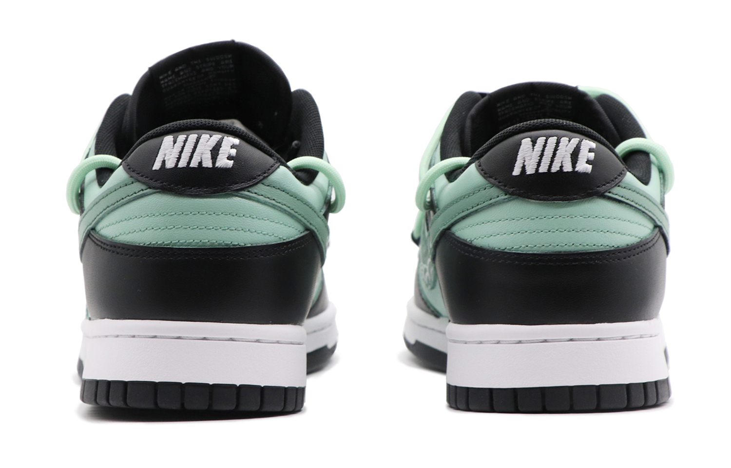 Shop [定制鞋款] 耐克Dunk低帮'夏漾波纹黑白绿' DD1391-100(Team98-男款盛夏水纹)