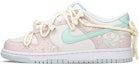 Buy 나이키 덩크 로우 '여름 장미 파랑 초록 보라' (56 characters) DH9765-102(TeamA-夏日玫瑰)