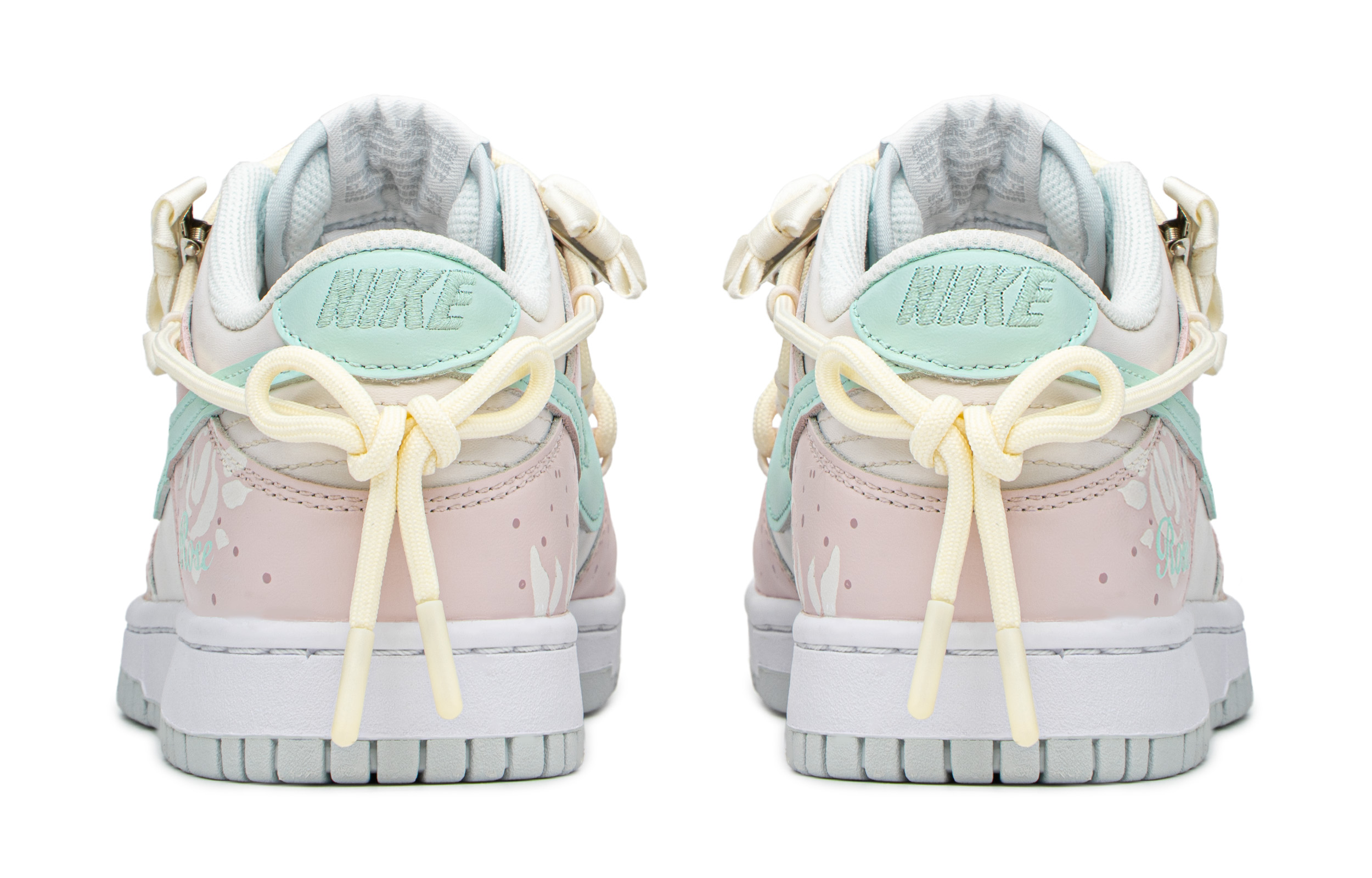 Shop 나이키 덩크 로우 '여름 장미 파랑 초록 보라' (56 characters) DH9765-102(TeamA-夏日玫瑰)