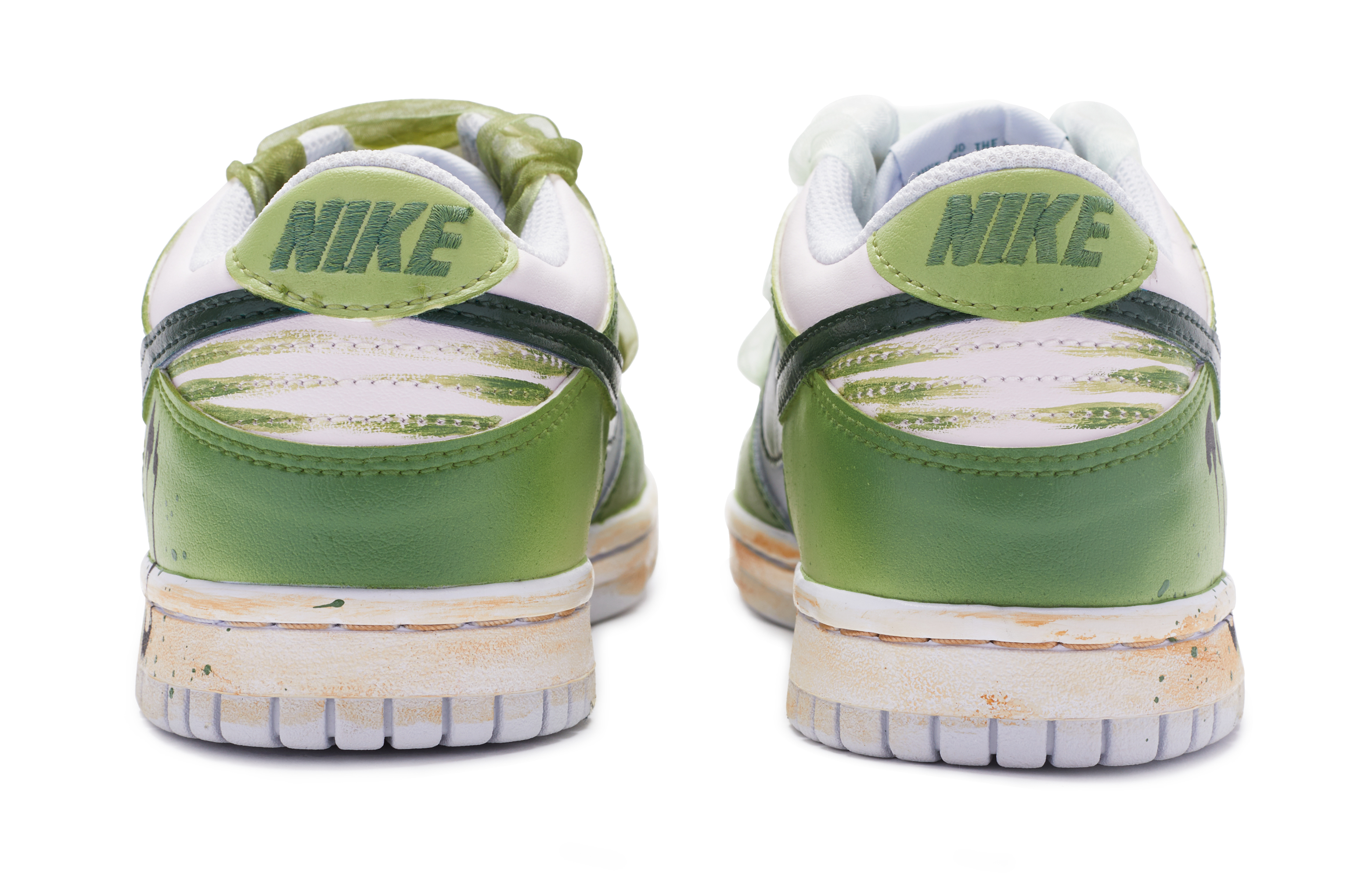 Purchase [Kasut Custom] Nike Dunk Low 'Summer Solstice Hijau Kelabu Coklat' FD1232-002(TeamR-女款夏至绿灰棕S-BOX)