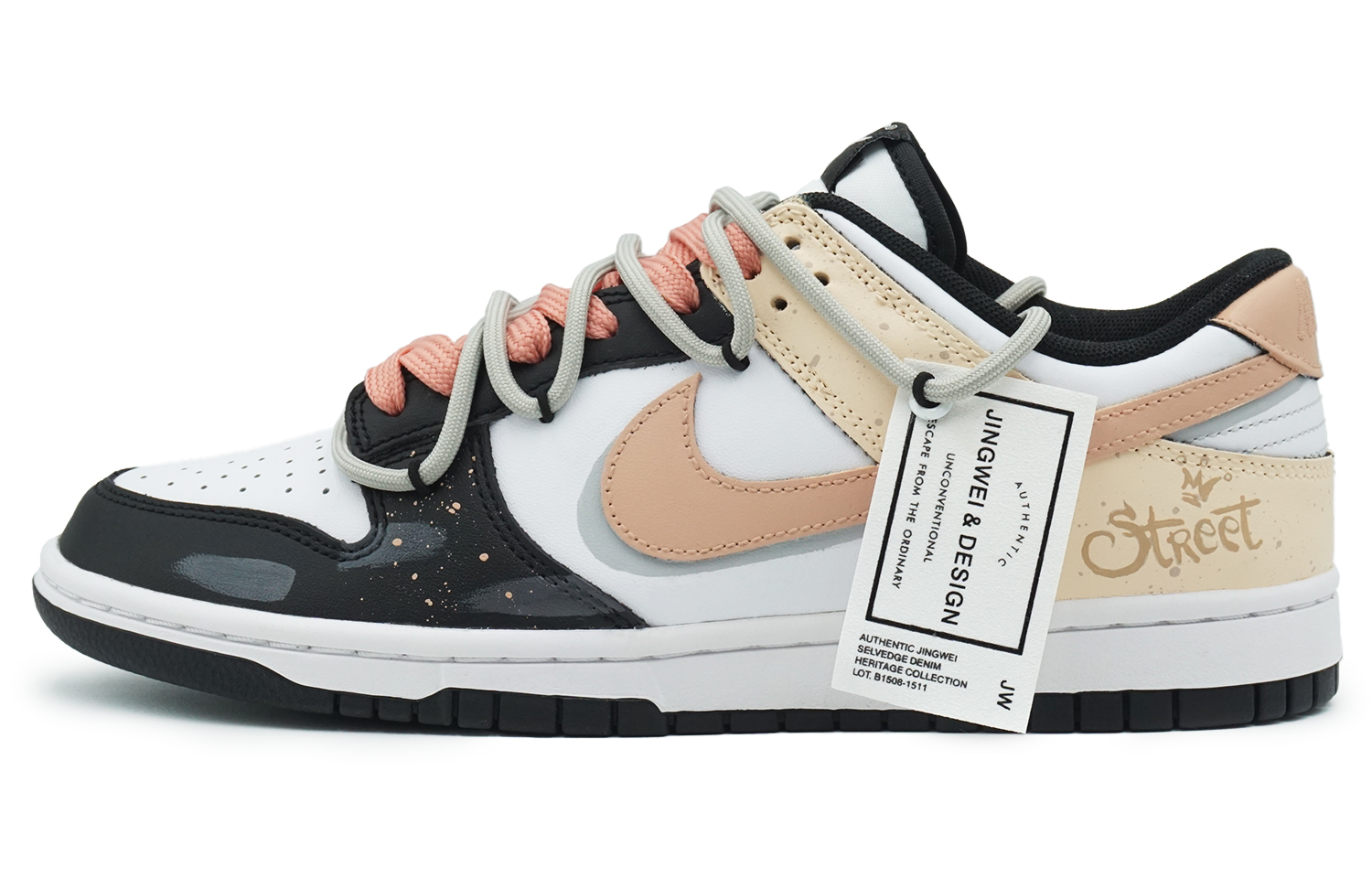 Order [定制鞋] 耐克Dunk Low '夏日粉熊猫' DD1391-100(Team322-男款夏日甜粉)