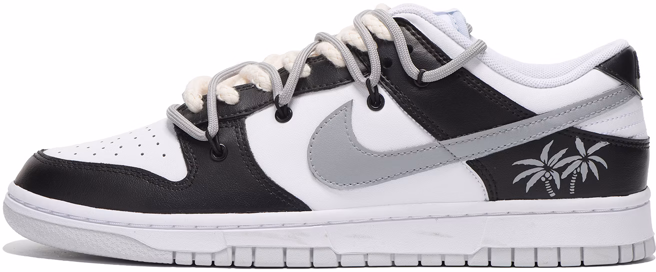 custom-shoes-nike-dunk-low-summer-theme-black-grey