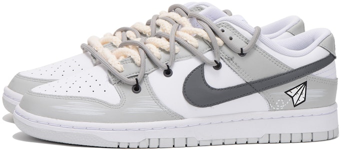 【訂製球鞋】Nike Dunk Low 夏季主題 vibe風 禮盒 復古 紙飛機 解構 高街 低筒 低筒 GS 深灰色 Lookbook 【訂製球鞋】Nike Dunk Low 夏季主題 vibe風 禮盒 復古 紙飛機 解構 高街 低筒 低筒 GS 深灰色