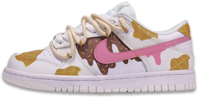 custom-shoes-nike-dunk-low-summer-waffle-ice-cream