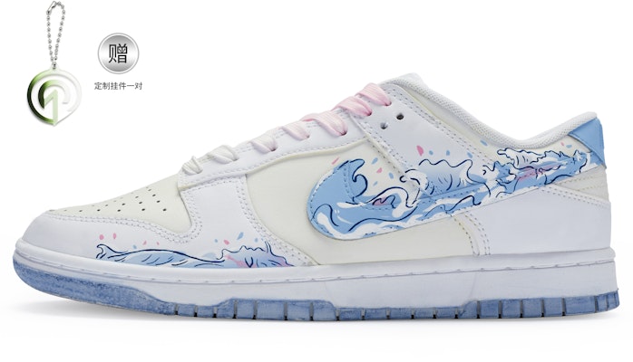 【定制球鞋】 Nike Dunk Low 811製造 浪潮漫遊 夏日感 街頭塗鴉 手繪噴繪 低幫 板鞋 男款 白藍灰 Buy 【定制球鞋】 Nike Dunk Low 811製造 浪潮漫遊 夏日感 街頭塗鴉 手繪噴繪 低幫 板鞋 男款 白藍灰
