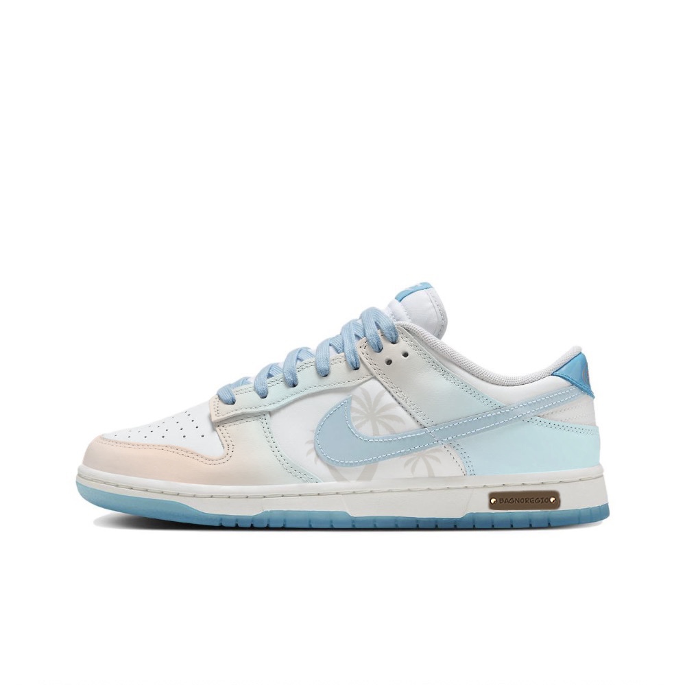 Buy 【客製化球鞋】 Nike Dunk Low 日暮淺灘 透明鞋底 多巴胺 清新校園 活力 低幫 板鞋 男女同款 白藍