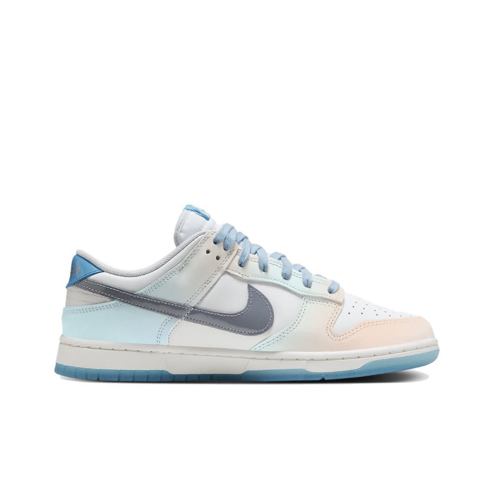 Order 【客製化球鞋】 Nike Dunk Low 日暮淺灘 透明鞋底 多巴胺 清新校園 活力 低幫 板鞋 男女同款 白藍