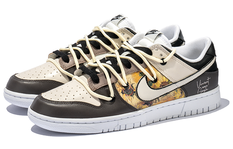 Lookbook 나이키 덩크 로우 '해바라기' (커스텀) DJ6188-101(TeamB-男款向日葵梵高C-BOX)