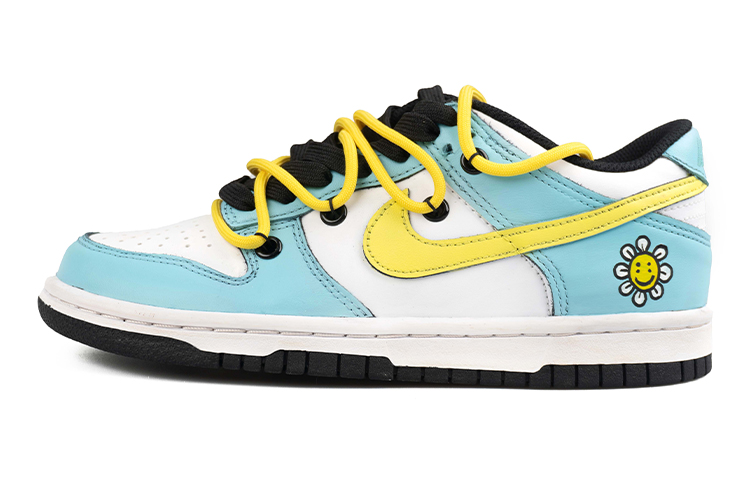 Buy [Sepatu Custom] Nike Dunk Low 'Sunflower Daisy Graffiti' CW1590-100(Team13-花朵涂鸦黄蓝)