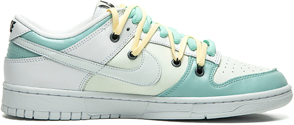 【訂製球鞋】 Nike Dunk Low 野鶴製造 復古油畫風主題 向日葵 解構雙鞋帶 特殊禮盒版 低幫 板鞋 男款 白藍黃 Order 【訂製球鞋】 Nike Dunk Low 野鶴製造 復古油畫風主題 向日葵 解構雙鞋帶 特殊禮盒版 低幫 板鞋 男款 白藍黃