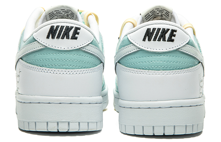 Shop 【訂製球鞋】 Nike Dunk Low 野鶴製造 復古油畫風主題 向日葵 解構雙鞋帶 特殊禮盒版 低幫 板鞋 男款 白藍黃