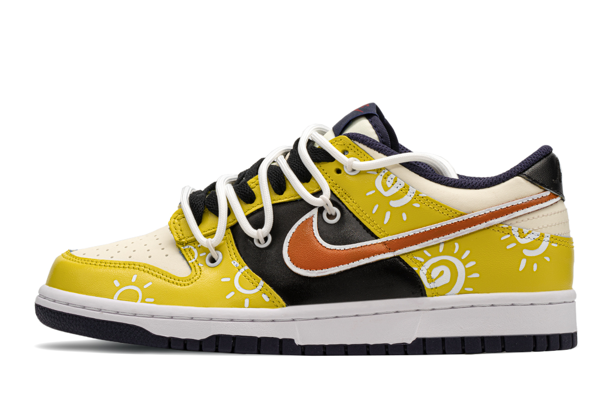 Order [定制鞋] 耐克Dunk Low '向阳黄黑' FV8119-161(TeamA-太阳花)
