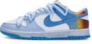 Buy 【訂製球鞋】Nike Dunk Low 牛角尖 晴天彩虹 高品質簡約 漸變色 解構 手繪噴漆 防滑 低筒 滑板鞋 男鞋 白藍紅