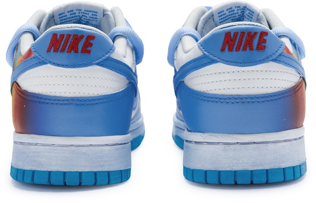 【訂製球鞋】Nike Dunk Low 牛角尖 晴天彩虹 高品質簡約 漸變色 解構 手繪噴漆 防滑 低筒 滑板鞋 男鞋 白藍紅 Shop 【訂製球鞋】Nike Dunk Low 牛角尖 晴天彩虹 高品質簡約 漸變色 解構 手繪噴漆 防滑 低筒 滑板鞋 男鞋 白藍紅
