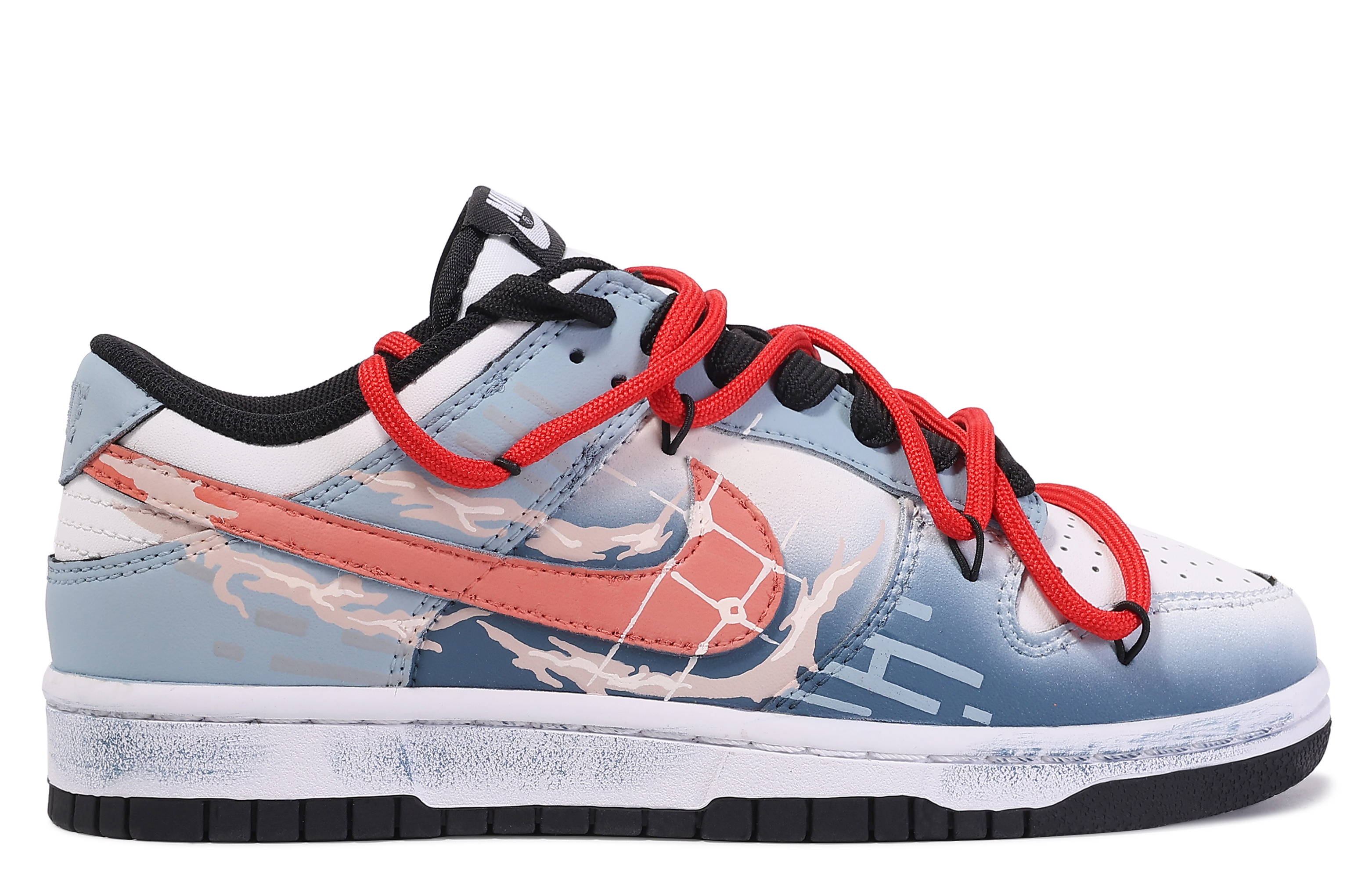 Lookbook Nike Dunk Low サンセットビーチグラデ (カスタム) CW1590-100(TeamM-日落海滩-BOX)