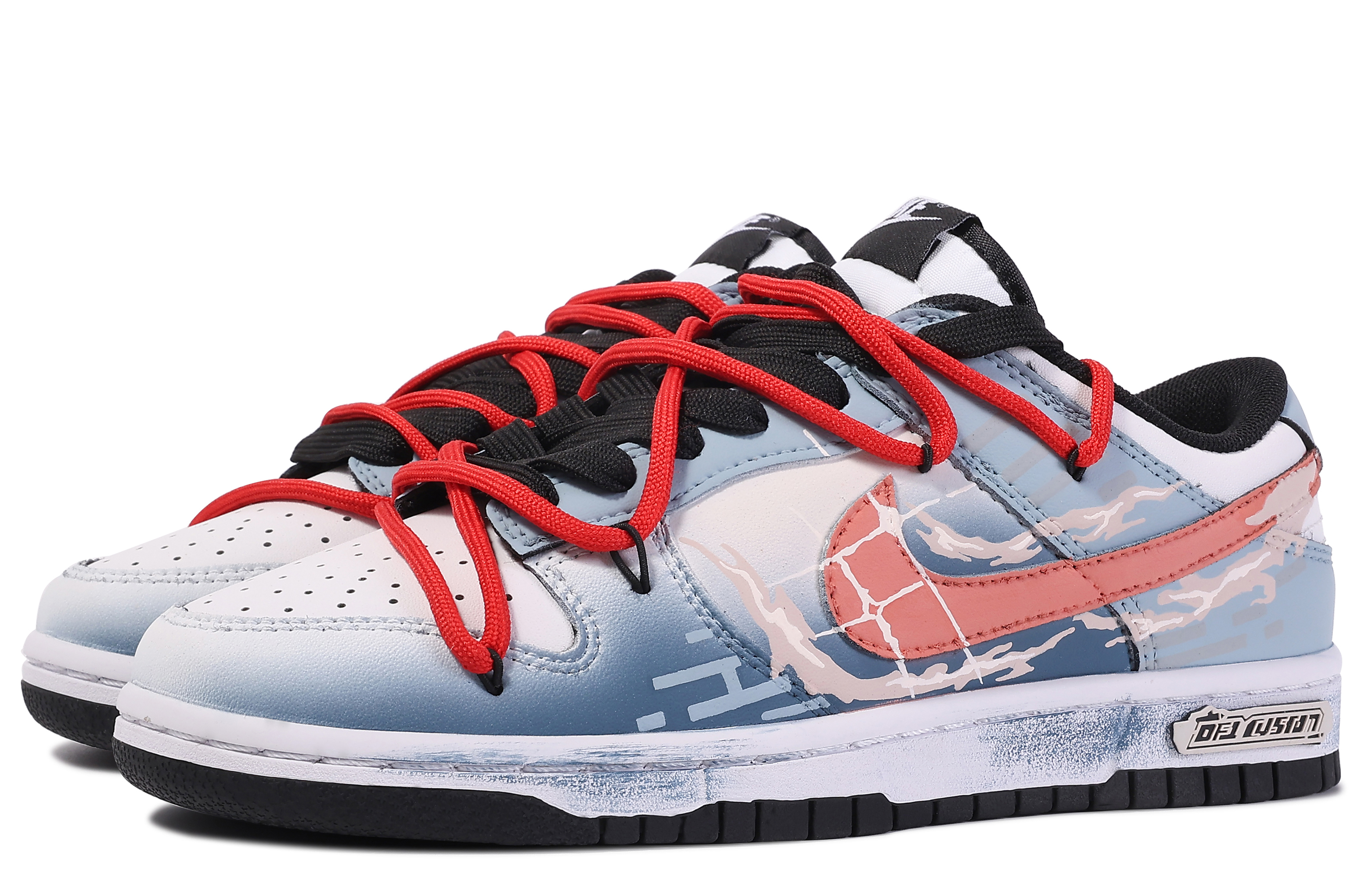 Shop Nike Dunk Low サンセットビーチグラデ (カスタム) CW1590-100(TeamM-日落海滩-BOX)