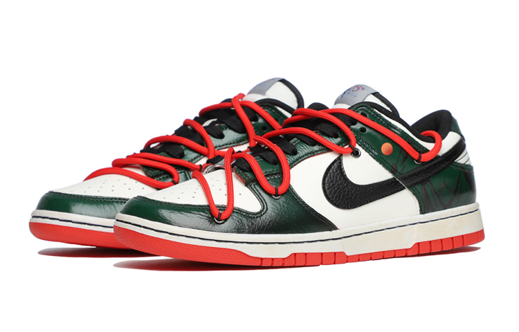 Lookbook [Sepatu Kustom] Nike Dunk Low 'Sunset Forest Green' DO6288-100(Team20-女款落日)