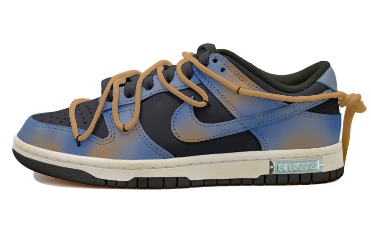 Buy [Sepatu Kustom] Nike Dunk Low 'Gradasi Matahari Hitam Biru Kuning' DD1391-100(Team拾玖-落日晚霞S-BOX）