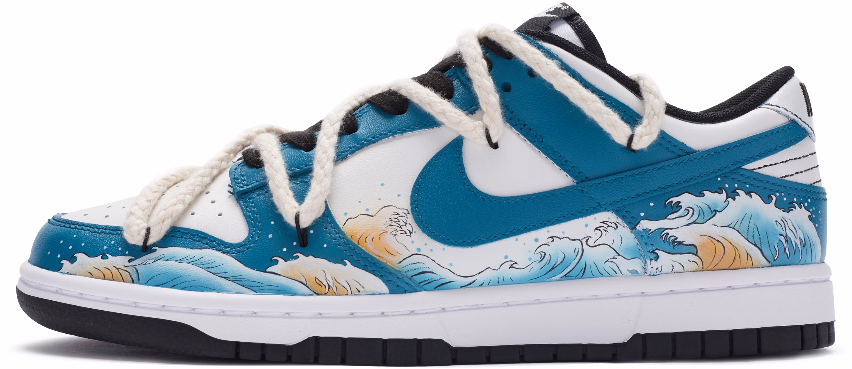 custom-shoes-nike-dunk-low-surf-deconstructed-blue-white-yellow