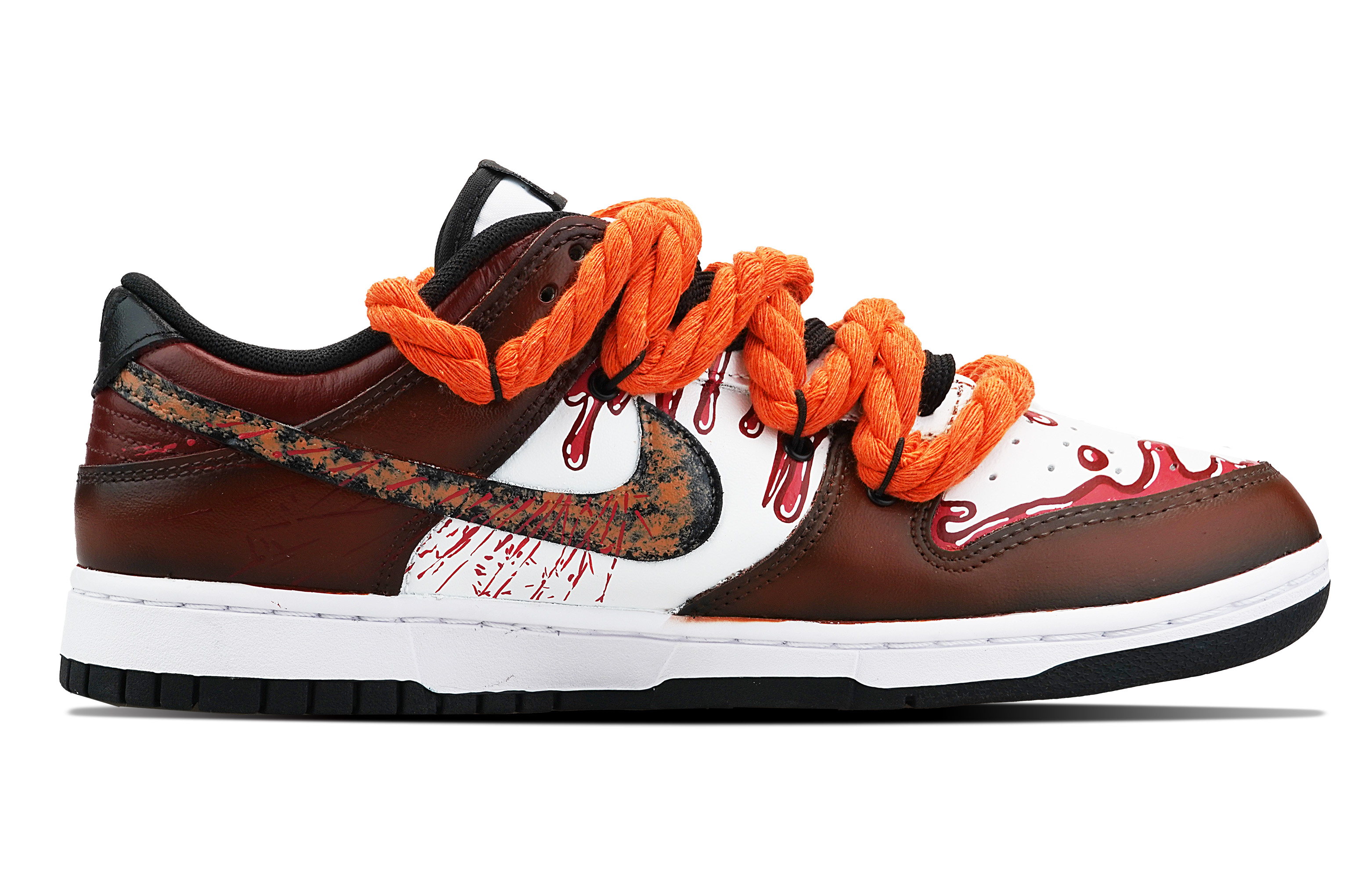 Lookbook 나이키 덩크 로우 '미래 그래피티 검빨' (커스텀) CW1590-100-466341